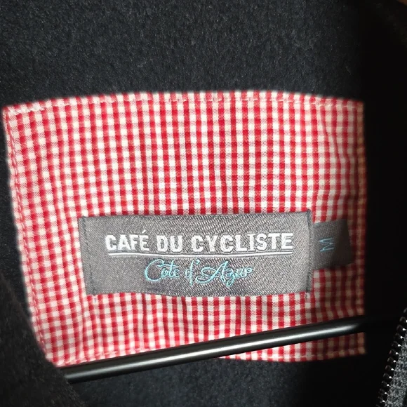 Cafe du Cycliste Heidi Jacket Women Medium Black Gray Insulated Winter Cycling - Picture 5 of 12